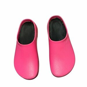 Birkenstock Super Birki Clogs Pink Rubber Slip Resistant Work Shoes